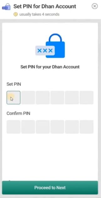 dhan app open demat account step 5