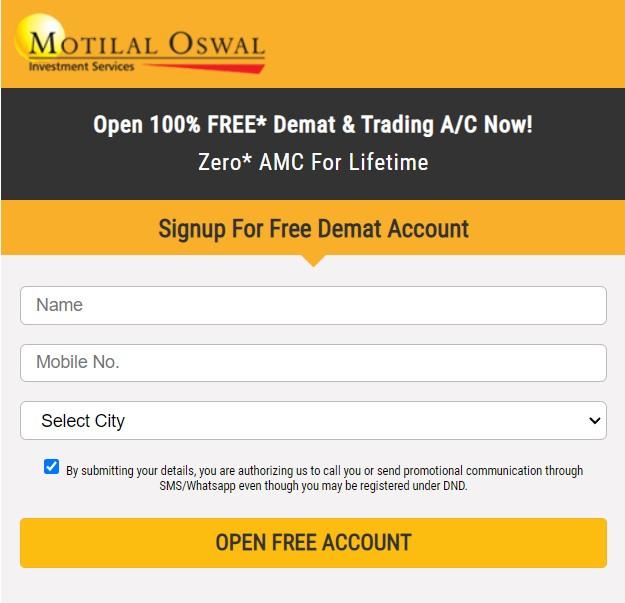 how to open demat account in motilal oswal hindi